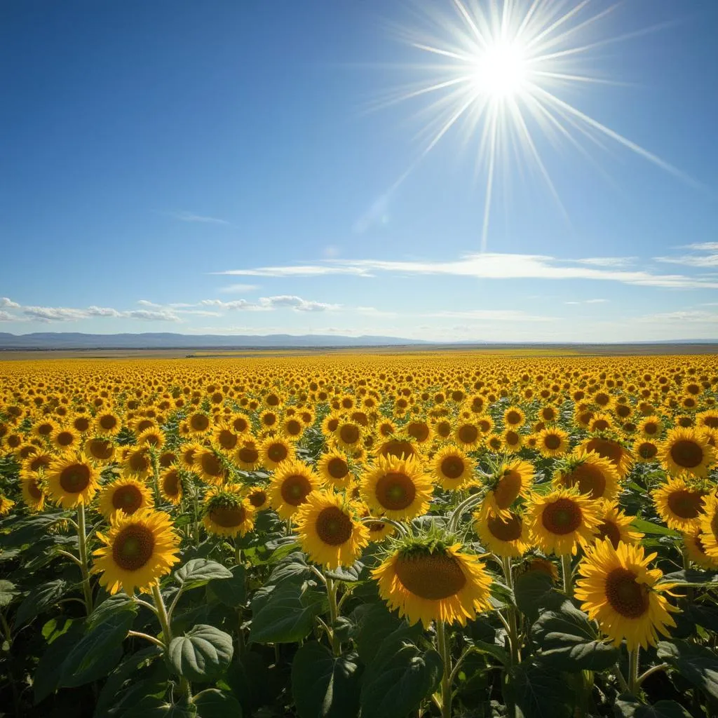 Campo de girasoles